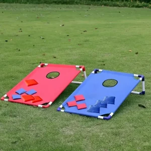 Corn Hole Game Set Includes 2 Game Boards + 6 Bean Bags + 1 Portable Bag. It Is Suitable for Both Indoor and Outdoor Use, and Is Suitable for Children, Adults, Camping Trips, Party Gatherings, Beach and Courtyard Entertainment. Christmas Gift, Halloween g