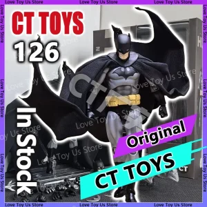 In Stock Ct Toys Batman Hush Black Version Mafex 126 Bat Man Dc Anime Action Figure Figurine Statue Model Custom Gifts Kids Toys