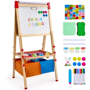 SucceBuy Children Magnetic Drawing Board WordPad Baby Color Graffiti Standing Art Easel Educational Drawing Toys  for Kids Girl