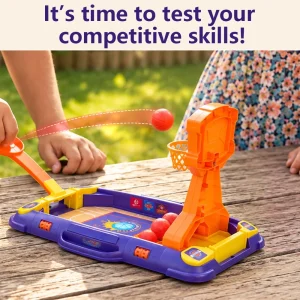 Tabletop Basketball Launcher Game Competitive Shooting Game Indoor Party Family Interactive Game Halloween Christmas Thanksgiving Holiday Present